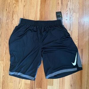 Nike Black and Gray Athletic Shorts Lightweight Performance